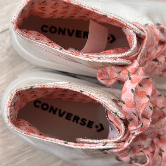 Converse Chunk Taylor All Star Move High Top Platform Peaches Sneakers Women 8.5 - Picture 6 of 8